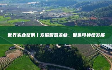 物聯網技術賦能智慧農業 全球案例與可持續發展路徑